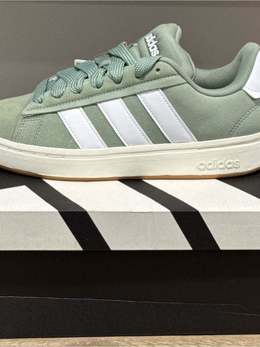 NIB Adidas Grand Court Alpha 00s, women’s size 9, Matcha light green